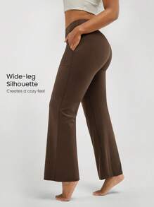GLOWMODE 29" FeatherFit™ Ease Into It Wide Leg Ultra High-Waist Leggings With Pocket Fall