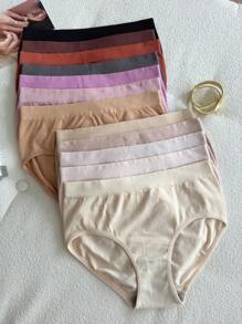 12pcs Comfortable Anti-Pinch Hip Seamless Triangle Panties Set - Multicolor - View 6