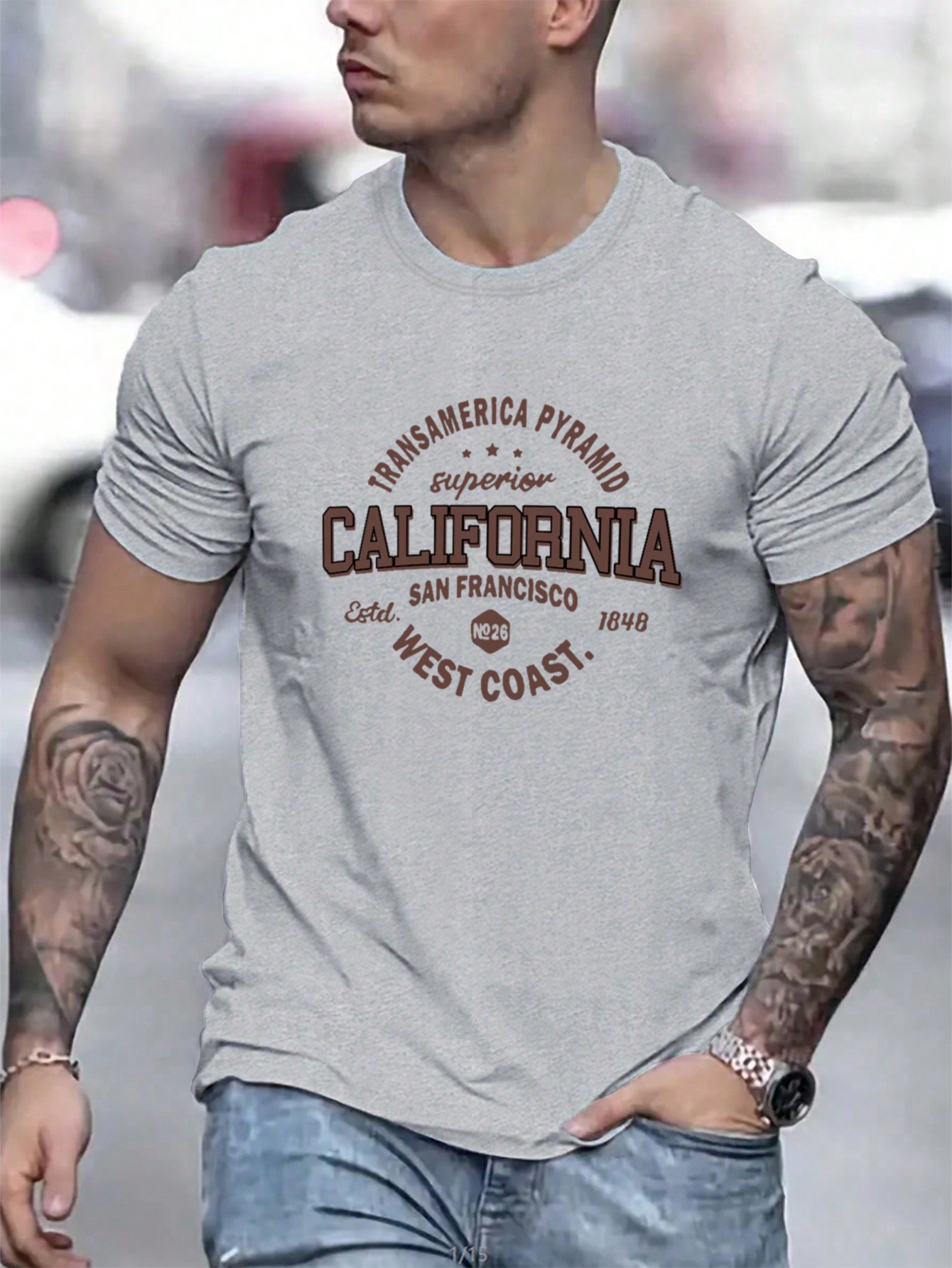 2025 Men's Casual Summer Letter Printed Short Sleeve T-Shirt