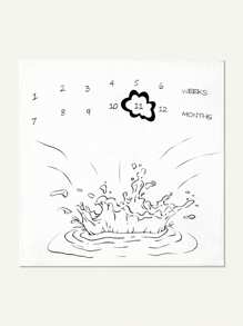 1pc Water Ripple Digital Print Photography Blanket - Multicolor - View 3