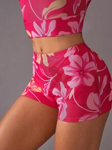 VARSITIE Sports Summer Surfing Basic Prints With SUMMER SHORTS - Pink - View 2