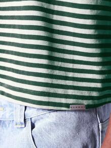 SUMWON 短款条纹短袖 T 恤 - 彩色 - 查看 7