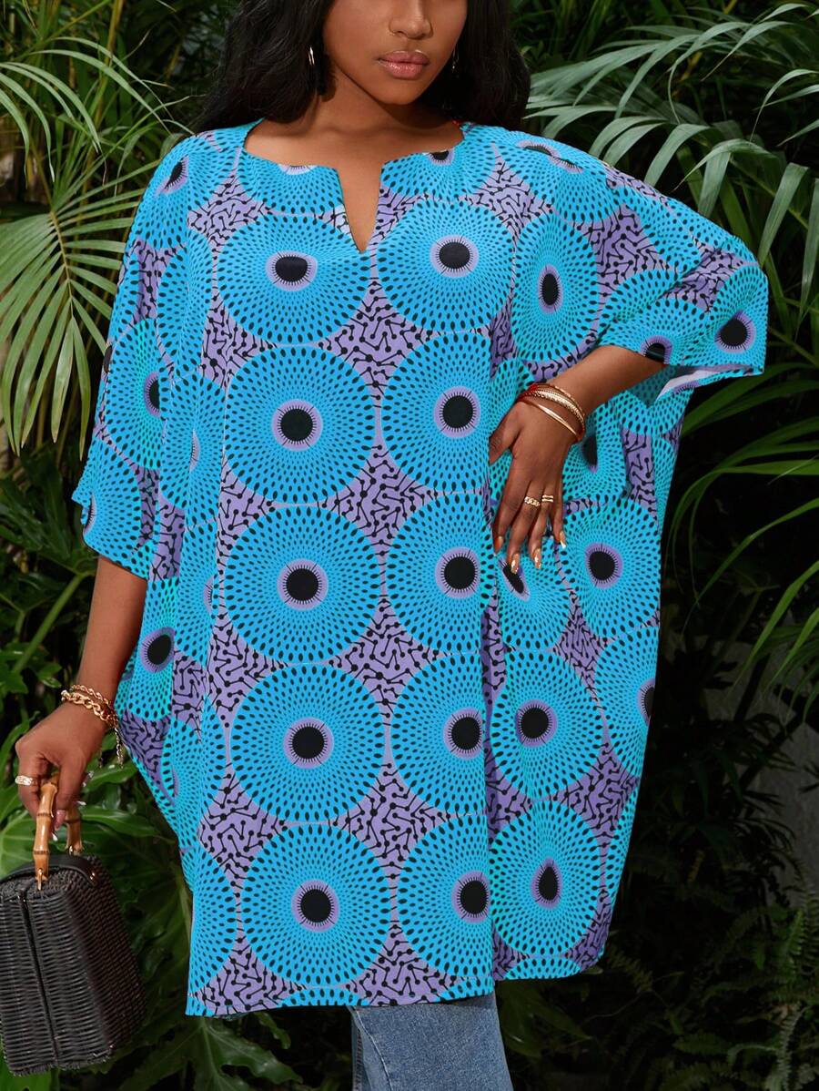 SHEIN Lady Áo cỡ lớn, Áo mùa hè, Áo crop top, Áo nữ, Áo crop top mùa hè, Quần áo, Hoa Kỳ, Phụ nữ cao, Phối đồ mùa hè, Trang phục lễ hội, Quần áo mùa hè, Trang phục lễ hội Rave, Váy dài cho nữ, Váy tiệc cưới, Váy mùa hè cho nữ - Màu xanh lam - Xem 1