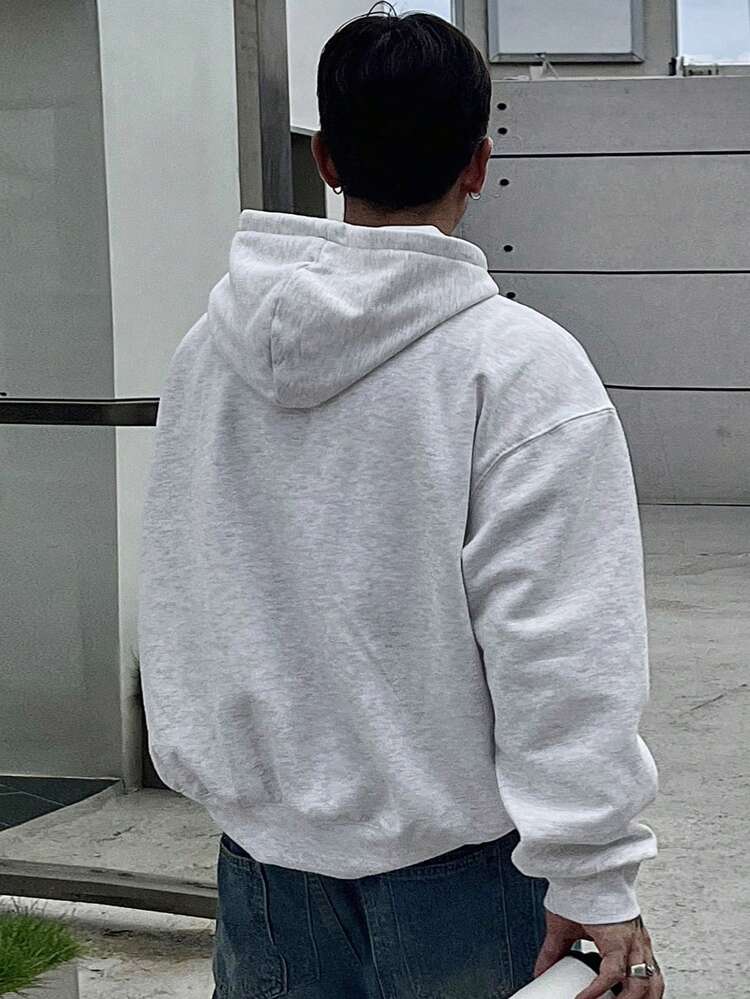 Men's Spring/Fall Casual Hoodie With Letter Print, Daily