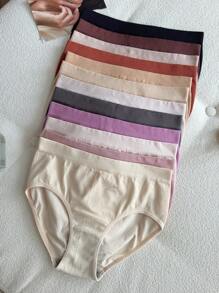 12pcs Comfortable Anti-Pinch Hip Seamless Triangle Panties Set - Multicolor - View 1