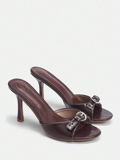 CUCCOO BIZCHIC Women's High Heel Sandals For Summer Graduation Heels Prom Heels Vacation Shoes Summer Back To School Shoes College Student Shoes Elegant Basics Business Casual Business Chic Spring Shoes Spring Break Easter For Christmas