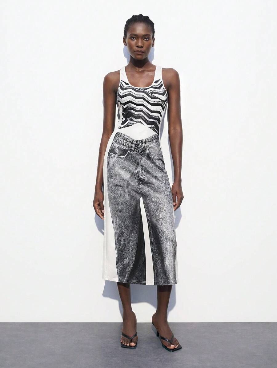 Maija 女士露肩長裙，腰部束緊設計，適合日常休閒穿著 - 黑色 - 查看 1