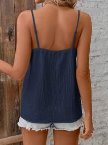 SHEIN Frenchy Dames effen kleur eenvoudig dagelijks hemdje