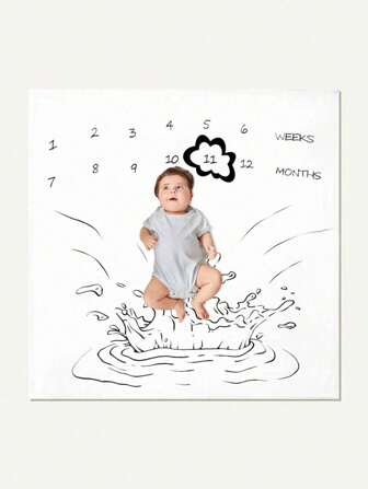 1pc Water Ripple Digital Print Photography Blanket