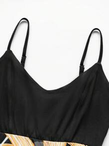 Chiquease Vestido maxi de mujer de correas de espagueti, de un solo color, con estampado, para uso diario sencillo