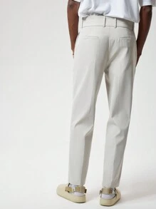 Forever 21 Straight Suit Trouser In Dark Stone - Apricot - View 4