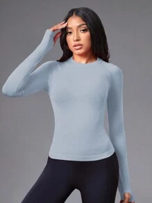 Easithlete Easithlete Colorblock Sports Tank Topworkout Tank Top - Dusty Blue - View 5