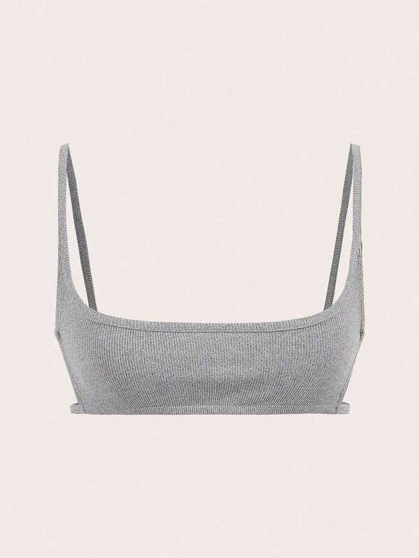 EgrlEra Women Summer Solid Color Shredded Cutout Sexy Camisole Top