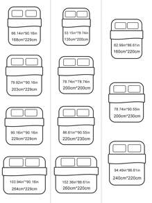 3入組卡其色菱形格紋刺繡聚酯棉被套套裝，簡約日式風格床單枕套套裝，適用於四季
