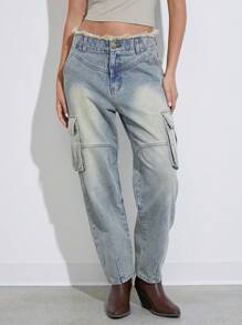 WESTFADE Quần Jeans Co Giãn Cao Cấp 100% Cotton Denim Màu Đen - Màu xanh lam - Xem 4