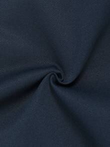 Manfinity Homme Men's Plain Simple Casual Shorts - Navy Blue - View 7