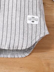 Sparklyn Teenage Girls' Casual Hooded Crop Top & Long Pants Set For Everyday Wear - Grey - View 7