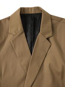 Manfinity Mode Men Solid Lapel Neck Blazer & Suit Pants