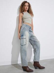 WESTFADE Quần Jeans Co Giãn Cao Cấp 100% Cotton Denim Màu Đen - Màu xanh lam - Xem 6
