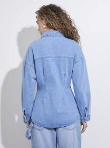 WESTFADE 优质无弹力棉质牛仔衬衫