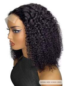 Hight Density 4x4 5x5Transparent Lace Front Wigs Human Hair Kinky Curly Wig 250% Density Lace Frontal Wigs For Women - SNatural - View 3