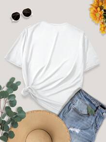 INAWLY Women's Oversized Raccoon Print Drop Shoulder T-Shirt, Long And Loose Style Graphic Tees Women Tops