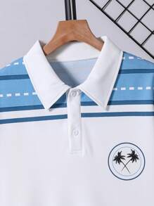 Teenager Casual Polo Shirt And Shorts Set - Multicolor - View 6