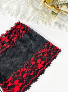 SHEIN 大尺寸對比色蕾絲性感開襠內褲