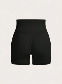 Easithlete Shorts deportivos de unicolor y simple con cordón, adecuados para uso casual diario, short de spandex