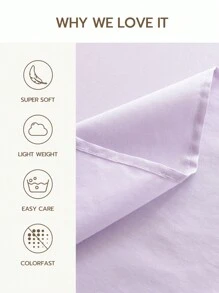 1 stuk 100% polyester lichtgewicht en ademend effen laken, modern samengesteld beddengoed laken voor de slaapkamer
