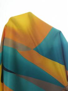 Maweii 大码女式花卉印花 V 领蝙蝠袖休闲长款连体裤，适合度假、夏季 - 彩色 - 查看 7