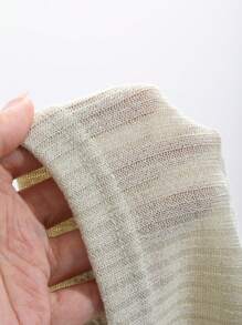 DAZY Men Solid Ribbed Knit Tee - Green - View 8