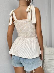 Chiquease Top de tanque de cuadros sexy para mujer