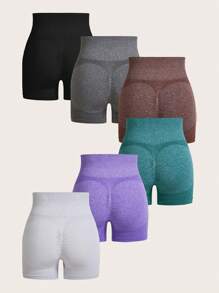 Easithlete Shorts deportivos de unicolor y simple con cordón, adecuados para uso casual diario, short de spandex