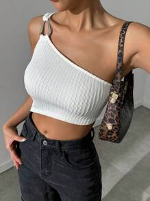 Zolique 不对称领口 不对称下摆 女式上衣