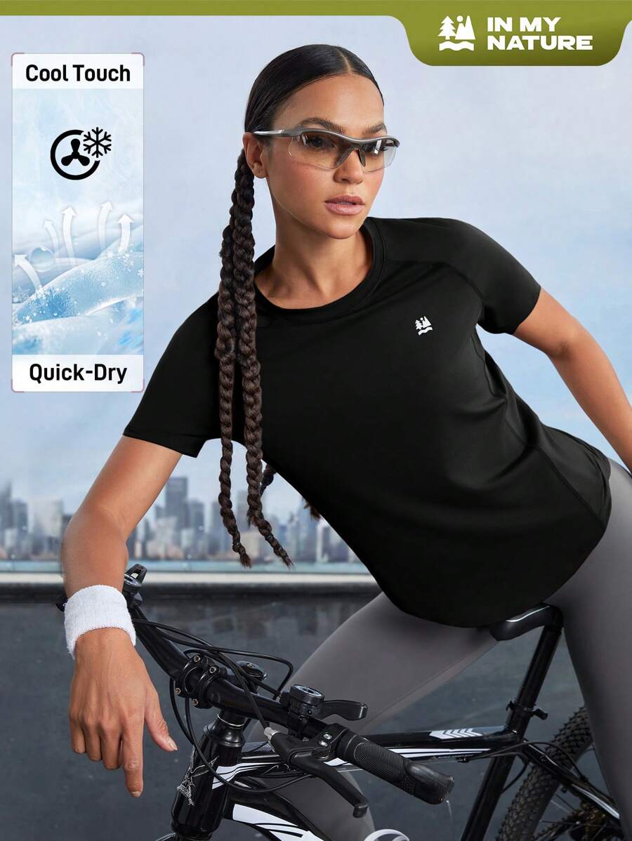 In My Nature 女式印花短袖户外T恤 女式徒步服装