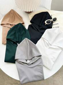 SHEIN Leap Crew 男婴5件套休闲纯色卫衣，适合叠穿、户外活动、上学、幼儿园、春季、秋季、冬季穿着。 - 彩色 - 查看 6