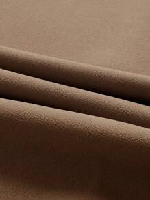 SHEIN CURVE+ Plus Size Solid Color Simple Daily Casual Pants