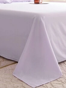 1 stuk 100% polyester lichtgewicht en ademend effen laken, modern samengesteld beddengoed laken voor de slaapkamer