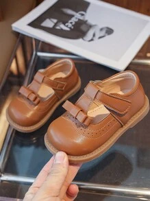 嬰兒女孩平底鞋，時尚、舒適、簡約、休閒、基礎款，魔術貼兒童鞋