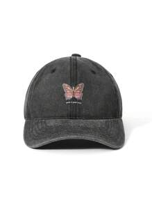 Skyy Designs Co Artist Sport Casual Outdoor Butterfly Letter Printed Retro Baseball Cap, Holiday, Valentine's Day