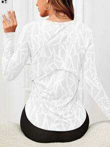 SHEIN Sports Débardeur de sport graphique en lettres, débardeur pour l'entraînement - Blanc - Voir 3
