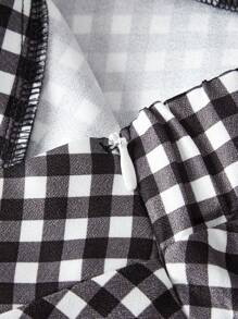 SHEIN MOD Conjunto de Top tipo Cami con lazo y falda floral, color oscuro/multicolor, verano