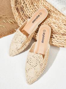 Styleloop Women's Flat Slip-On Shoes, Boho, Retro American, Bohemian, Western Style, Suitable For Vacation, Music Festival, Party