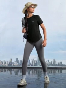 In My Nature 女式印花短袖户外T恤 女式徒步服装