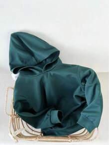 SHEIN Leap Crew Bộ 5 áo nỉ trơn màu, thoải mái, thích hợp cho bé trai mặc hàng ngày, chơi thể thao, đi học và đi nghỉ mát. Hoàn hảo cho mùa xuân, mùa thu và mùa đông. - Nhiều màu - Xem 4