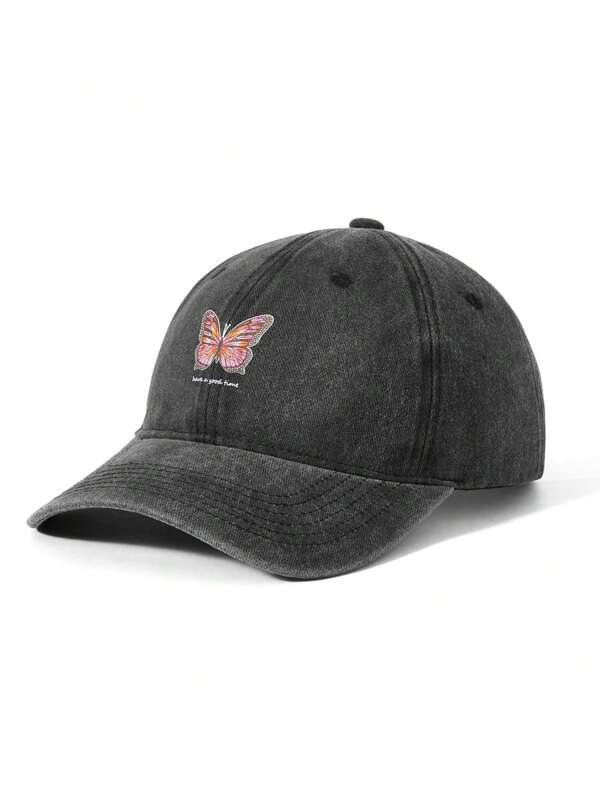 Skyy Designs Co Șapcă de baseball retro imprimată cu litere fluture, sărbători, Ziua Îndrăgostiților