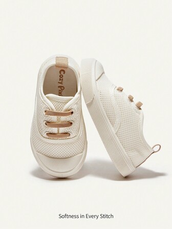 Cozy Pixies 男女童彩色綁帶懶人鞋,舒適透氣扁平鞋底,適合日常穿著