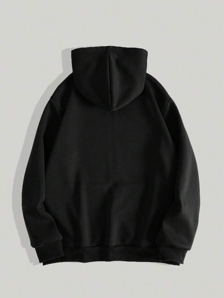 Our Spring Casual Graphic Men's Gothic Print Zip Front Drawstring