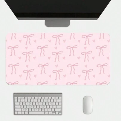 ROMWE Kawaii Cartoon Bowknot Thickened Mouse Pad, Non-Slip, Waterproof And Durable, Model 919979